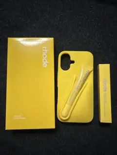 rhode iPhone 16スマホケース Lemontini グロス付新品