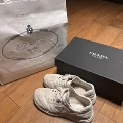 PRADA プラダ スニーカー 2EG 406ホワイト メンズ 27.5 - メルカリ