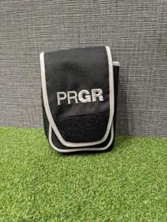 PRGR ゴルフ用距離計ケース 黒 カラビナ付き