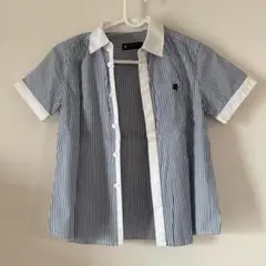 COMME CA ANGEL ストライプ 半袖シャツ 130A