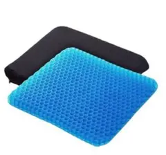 洗えるカバー付き　ハニカム　ゲルクッション　座布団　マット　30×25cmのサムネイル