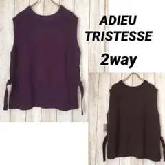 2026年最新】ADIEU TRISTESSE ニットベストの人気アイテム - メルカリ