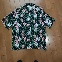 BROWNY 半袖 アロハシャツ 花柄 レーヨン100% Fのサムネイル