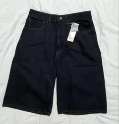 新品　GU ジョーツ　ハーフパンツ　バギー　ワイド　ネイビー