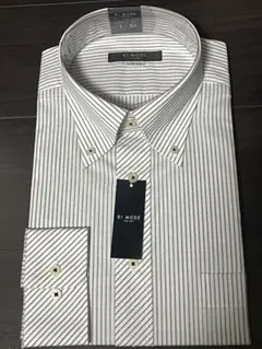 新品　Bi MODE ストライプ ビジネスシャツ L