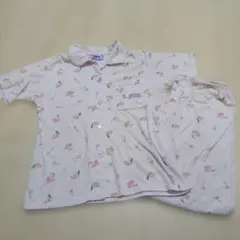 S.JENNI 薄紫 チェリー柄 パジャマ 140cm　女の子　半袖ルームウェア