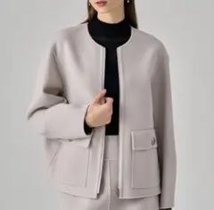 2025年最新】ANAYI シャルムビーバーノーカラーブルゾンの人気アイテム