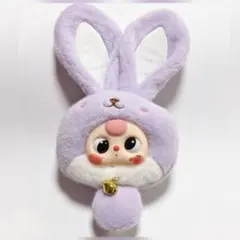 BABYTHREE ストラップ うさぎ 紫 ①