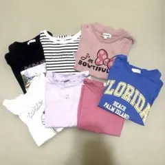 【110cm】まとめ売り 保育園 幼稚園 半袖 双子 Tシャツ 7枚セット