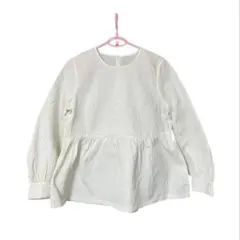 オペークドットクリップ レディース ブラウス サイズL/40