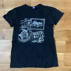 ROLY 半袖Tシャツ 黒 S マルタ島 ウミガメ スーベニアのサムネイル