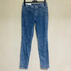 新品　UNIQLO ユニクロ　ウルトラストレッチデニムレギンスパンツ　ブルー