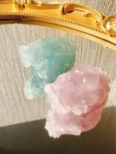 フローライトダイヤモンド ヘミモルファイト龍亀フローライト キティの 