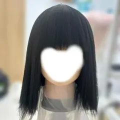 ふかし加工済み ブラック ボブ ウィッグのサムネイル