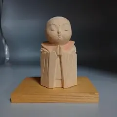 木彫り 地蔵菩薩立像 合掌 仏像