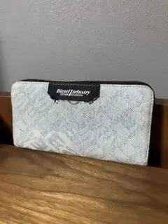 ディーゼル DIESEL 長財布 デニム ラウンドファスナー ブラック