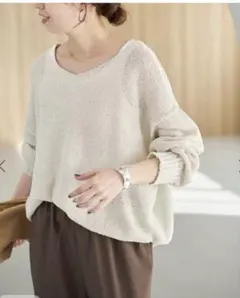 spick and span☆ ペーパーヤーン2WAYルーズプルオーバーのサムネイル