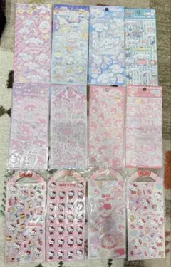 正規品　サンリオ　クロミ　シナモロール　マイメロマシュマロシール 12枚セット