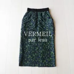 美品 IENA ヴェルメイユ パー イエナ 定価2,4万 花柄ギャザースカートのサムネイル