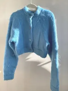 H Beauty&youth シャギーニット カーディガン