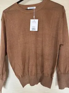 NICE CLAUPブラウン長袖トップスF新品未使用