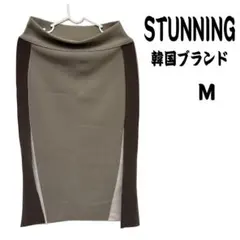 STUNNING タイトスカート M カーキ/ブラウンのサムネイル
