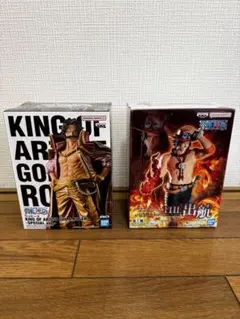 ワンピース ロジャー エース フィギュア 2点セット 新品未開封 箱ダメージあり