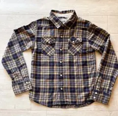 Rush hour チェック柄長袖シャツ 140