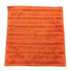 HERMES/エルメス カレ オレンジ フェイス ハンドタオル a_198