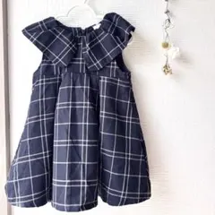 petit main チェック柄 ベビー ワンピース フォーマル対応　90cm
