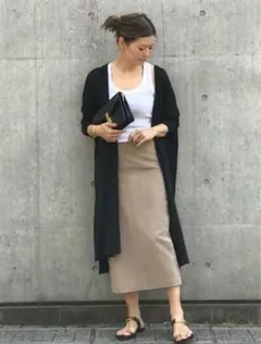 ドゥーズィエムクラス Shake code Vネック ロングカーディガン