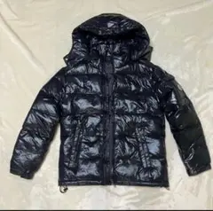 00s y2k archive 光沢 短丈 ダウンジャケット 黒ブラック