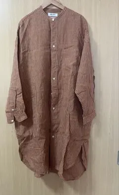 Gymphlex フランダースリネン ロングシャツワンピースサイズ12