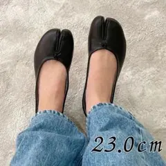 足袋シューズ レディース パンプス 疲れにくい ブラック ローヒール 23のサムネイル