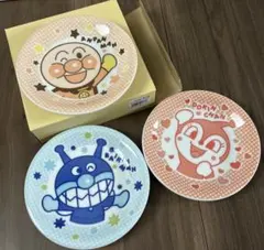 アンパンマン キャラクター 染付取皿　3枚セット