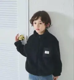 ペアマノン　ボアジャケット　110 ブラック