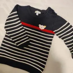 Steiff ストライプ ニットセーター 86