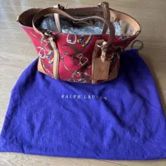 さらに値下げ❗️Ralph Lauren 赤 トートバッグ 大きめ