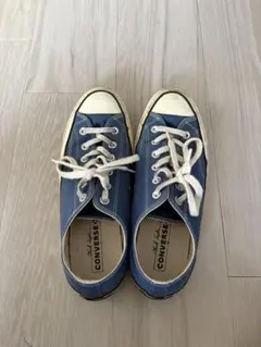 CONVERSE ブルー ローカット スニーカー　チャックテイラー