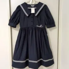 新品未使用タグ付き MILK セーラーカラー 半袖ワンピース ネイビーのサムネイル