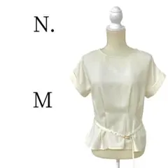 N. エヌ アイボリー 半袖 シャツ・ブラウス M
