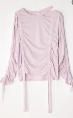andmary Vanessa ribbon tops pink - メルカリ