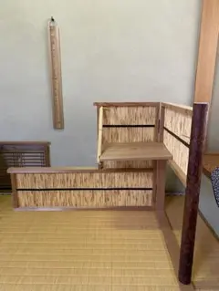 茶道具/よし棚 お棚 葭棚 利休好写 茶道