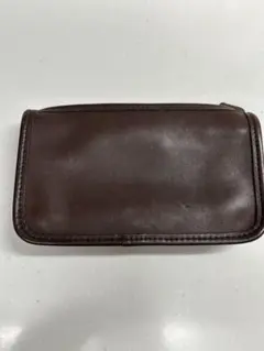 COACH ポーチ ブラウン 本革 レザー ヴィンテージ 使用感少しあり