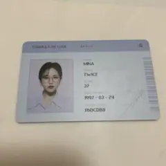 TWICE formula of love IDカード ミナ
