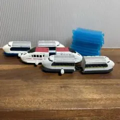 ニ*カ様 カプセルプラレール 新幹線 3種 + レール クリアタイプ