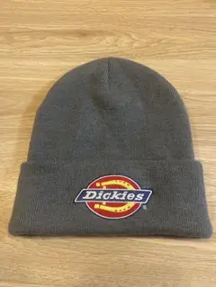 Dickies ニット帽 グレー ビッグロゴ