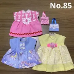 No.85メルちゃん　ソランちゃんの服　5点セット　ワンピース　ハンドメイド