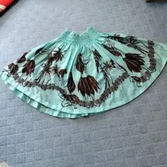 フラダンス用ブルーパウスカート