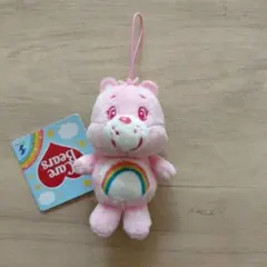 ケアベア ピンクレインボーマスコット 小